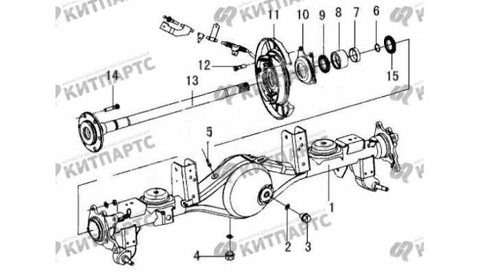 Задний мост 4/4 Great Wall Sailor