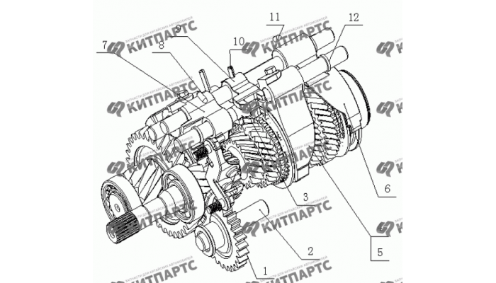 Вилки переключения передач Geely MK