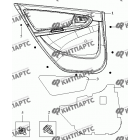 Обивка двери задней левой в сборе