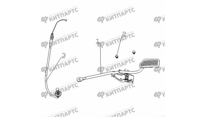 Педаль газа Geely